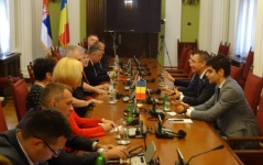 23 June 2017 The Chairman of the Romanian Chamber of Deputies' Committee on European Affairs in meeting with the members of the European Integration Committee